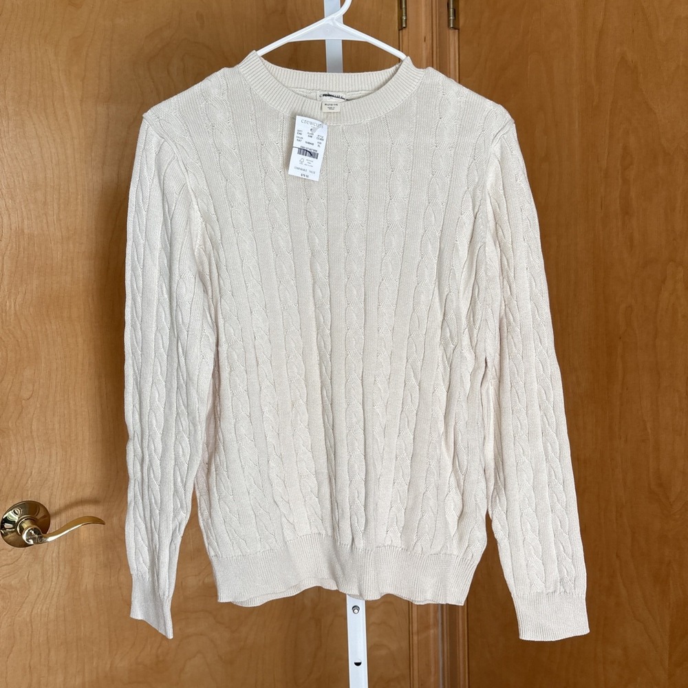NWT  Boys Girls Unisex Cable Knit Pullover Sweater‎ Crewcuts Size 12-14 CC433